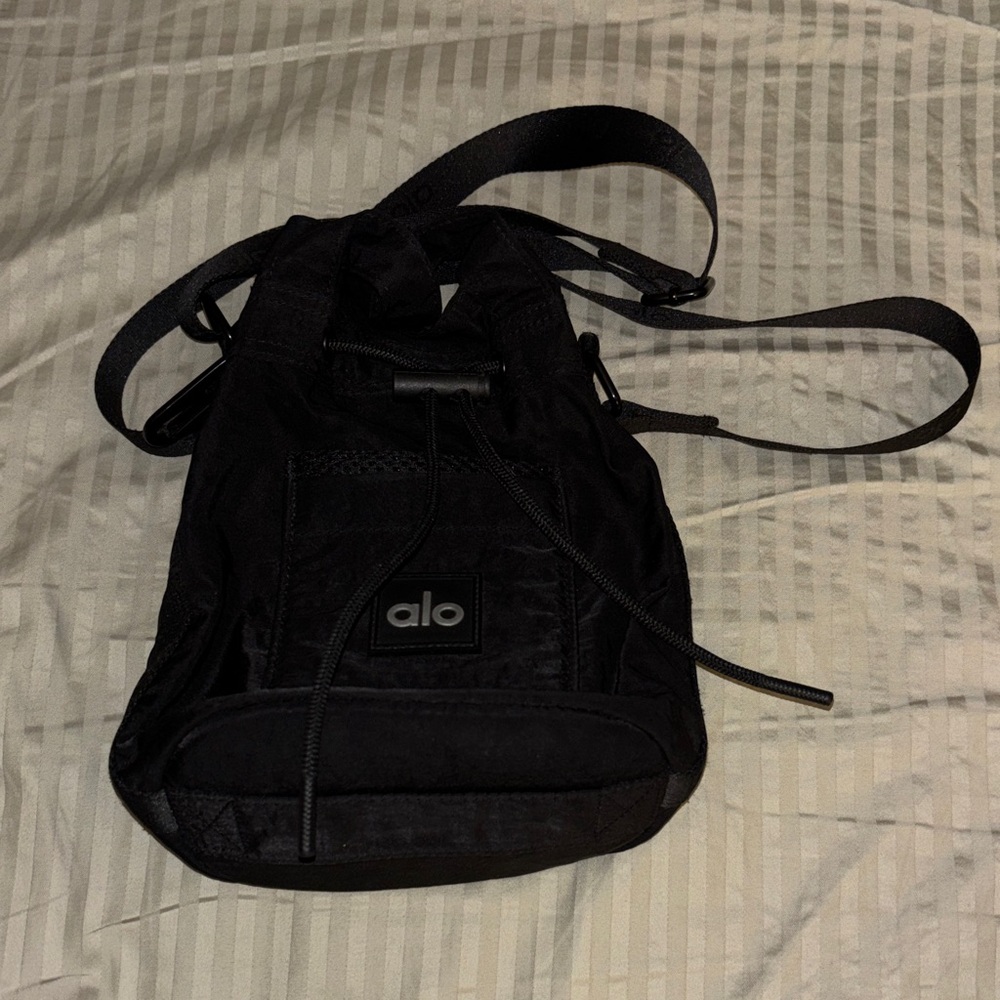 ALO Yoga Black Drawstring Bag